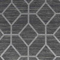 Boutique Asscher Onxy Geometric Wallpaper