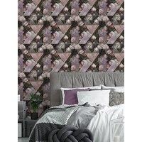 Superfresco Easy Medley Fig Purple Geometric Smooth Wallpaper