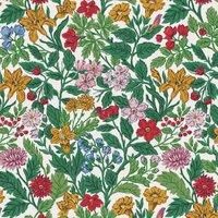 Joules Arts and Crafts Floral Rainbow Wallpaper