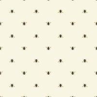 Joules Botanical Bee Crme Wallpaper Sample