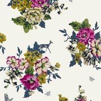 Joules Floral Crme Wallpaper