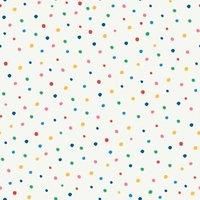 Joules Lynx Multi Spot White/ Rainbow Wallpaper Sample