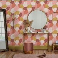 Envy Mood Peachy Retro Geometric Wallpaper