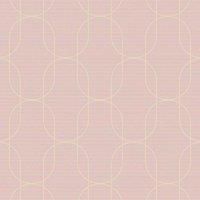 Eternity Geometric Blush Pink Wallpaper
