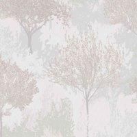 Birch Mauve Wallpaper 118714 - Vinyl Trees
