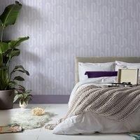 Envy Ups n Downs Lavender Geometric Wallpaper
