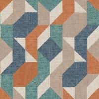 Superfresco Easy Woven Abstract Blue and Orange Wallpaper