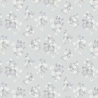 Laura Ashley Igerna Blue, Purple & Green Floral Smooth Wallpaper