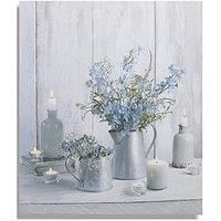 Art for the Home Something Blue LED Printed Canvas