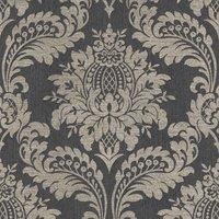 Boutique Black & Gold Archive Damask Wallpaper