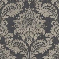 Boutique Archive Damask Black & Gold Wallpaper Sample