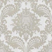 Boutique Archive Damask Grey Wallpaper Sample