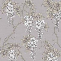 Wisteria Light Mauve Wallpaper 120137 - Metallic