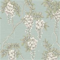 Superfresco Easy Duck Egg Wisteria Floral Wallpaper