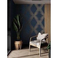 Superfresco Easy Navy & Copper Serenity Large Scale Geometric Wallpaper
