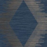 Superfresco Easy Serenity Geo Navy/Copper Wallpaper Sample