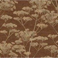 Boutique Ruby Serene Seedhead Floral Wallpaper