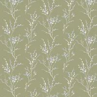 Laura Ashley Wallpaper Pussy Willow 121074