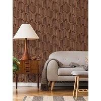 Sublime Modella Walnut Brown Wood Wallpaper