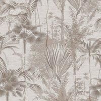 Sublime Jungle Texture Neutral Wallpaper
