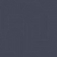 Sublime Mindful Living Floral Navy Wallpaper