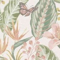 Envy Eden Pastels Natural Floral Wallpaper
