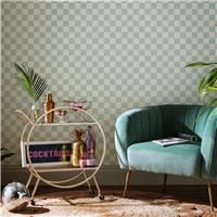 Envy Check me Out Mint Checkered Wallpaper