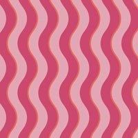 Envy Making Waves Raspberry & Tangerine Pink Stripe Wallpaper
