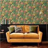 Envy Oopsy Daisy Forest Green Floral Wallpaper