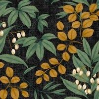 Superfresco Easy Persephone Charcoal/Ochre Wallpaper Sample