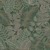 Superfresco Easy Scattered Leaves Floral Forest Green Wallpaper