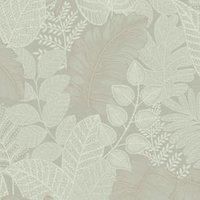 Superfresco Easy Scattered Leaves Sage Green Wallpaper Sample