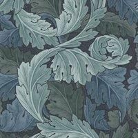 William Morris At Home Acanthus Blue Wallpaper - Sample