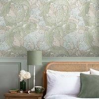 William Morris At Home Acanthus Sage & Duck Egg Wallpaper