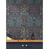 WILLIAM MORRIS AT HOME Blackthorn Navy Wallpaper