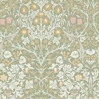 William Morris At Home Blackthorn Sage Wallpaper - Sample