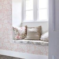 Shabby Chic by Rachel Ashwell Stipple Floral 10m x 52cm Wallpaper Roll Pink 100cm L X 52cm W