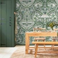 Graham & Brown William Morris at Home African Marigold Green Fixed Size Mural Print to order