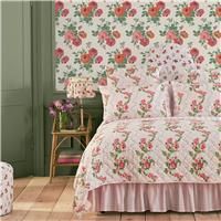 Cath Kidston Archive Rose Pink Blooms Floral Wallpaper