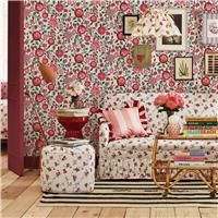 Cath Kidston Strawberry Garden Rose Floral Wallpaper