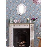 Cath Kidston Clifton Floral Blue Floral Wallpaper