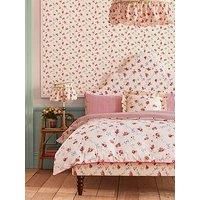 Cath Kidston Rose & Bows Cream Floral Wallpaper