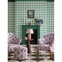 Cath Kidston Painted Gingham Green Gingham Wallpaper