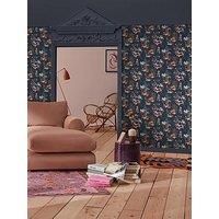 Cath Kidston Painted Kingdom Navy Wallpaper