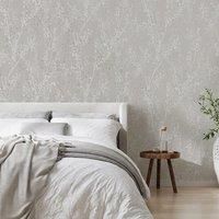 Boutique Breeze Sprig Floral Pearl Wallpaper