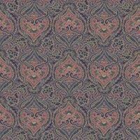 Joules Opulent Paisley Print Navy/Multi Wallpaper Sample