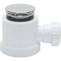 Fluidmaster Shower Waste Trap Chrome - 50mm (40mm Outlet)