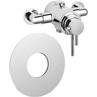 Deva Exposed/Concealed Dual Control Thermostatic Mixer Shower Valve in Chrome Brass
