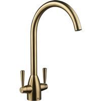 Deva Snowdon Mono Mixer Kitchen Tap Brushed Brass in Gold