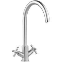 Deva Motif Kitchen Sink Mixer - Brushed Stainless Steel in Chrome